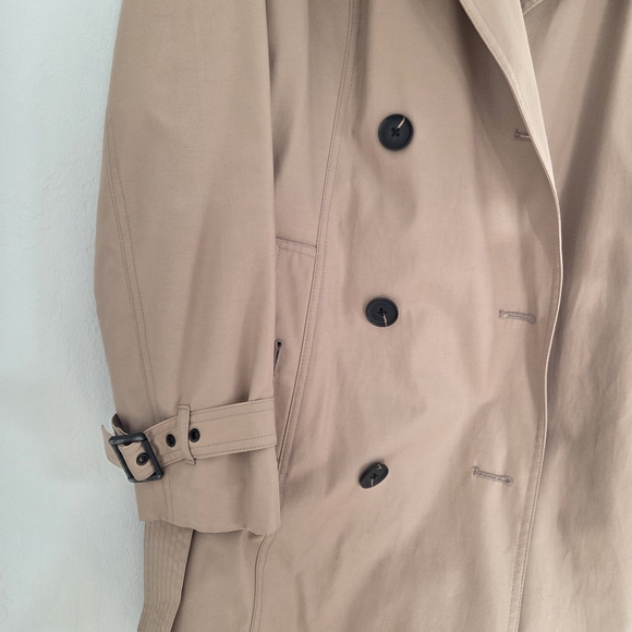 Michael kors tan trench coat with hood and belt - Picture 3 of 8